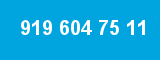 919 604 75 11 919 604 75 11